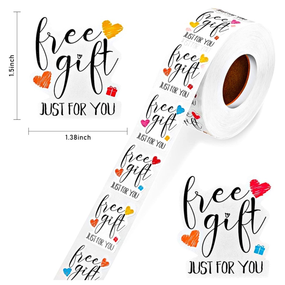 🏷 100 “ Free Gift “Stickers